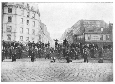 Barricade at the Faubourg Saint-Antoine during the Commune, 18th March 1871 by French School